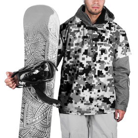 Накидка на куртку 3D с принтом Городской (пиксель) камуфляж , 100% полиэстер |  | Тематика изображения на принте: 