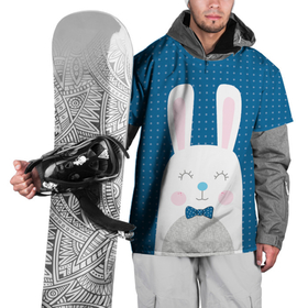Накидка на куртку 3D с принтом Мистер кролик в Белгороде, 100% полиэстер |  | Тематика изображения на принте: 