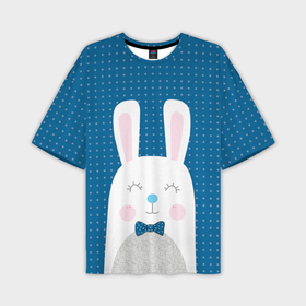 Мужская футболка OVERSIZE 3D с принтом Мистер кролик в Белгороде,  |  | 