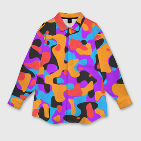 Мужская рубашка oversize 3D с принтом Абстракция   благородные цвета в Тюмени,  |  | 