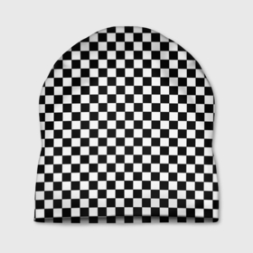 Шапка 3D с принтом Шахматное пано в Курске, 100% полиэстер | универсальный размер, печать по всей поверхности изделия | 