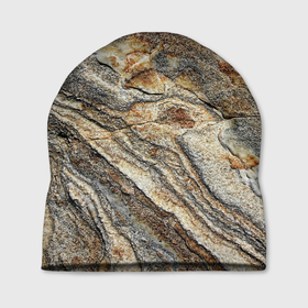 Шапка 3D с принтом Камень stone в городе Новоалтайск, 100% полиэстер | универсальный размер, печать по всей поверхности изделия | 