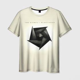 Мужская футболка 3D с принтом Black Roses   The Rasmus в Белгороде, 100% полиэфир | прямой крой, круглый вырез горловины, длина до линии бедер | 