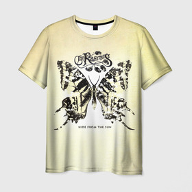 Мужская футболка 3D с принтом Hide from the Sun   The Rasmus в Белгороде, 100% полиэфир | прямой крой, круглый вырез горловины, длина до линии бедер | 