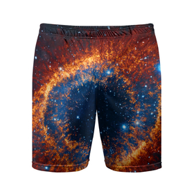 Мужские шорты спортивные с принтом Космическое галактическое око в Санкт-Петербурге,  |  | 