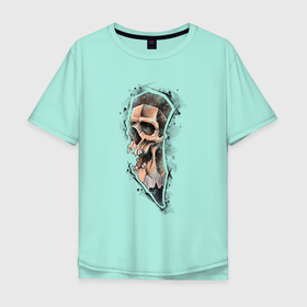Мужская футболка хлопок Oversize с принтом Карандаш злой в Санкт-Петербурге, 100% хлопок | свободный крой, круглый ворот, “спинка” длиннее передней части | 