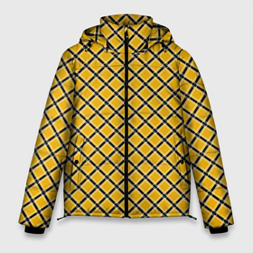Мужская зимняя куртка 3D с принтом Черно желтый клетчатый узор в Курске, верх — 100% полиэстер; подкладка — 100% полиэстер; утеплитель — 100% полиэстер | длина ниже бедра, свободный силуэт Оверсайз. Есть воротник-стойка, отстегивающийся капюшон и ветрозащитная планка. 

Боковые карманы с листочкой на кнопках и внутренний карман на молнии. | Тематика изображения на принте: 