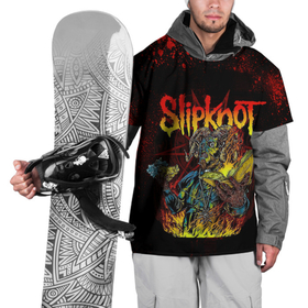 Накидка на куртку 3D с принтом Slipknot  Monster в Новосибирске, 100% полиэстер |  | 