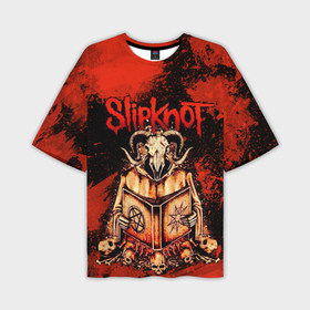 Мужская футболка oversize 3D с принтом Slipknot  баран в Новосибирске,  |  | Тематика изображения на принте: 