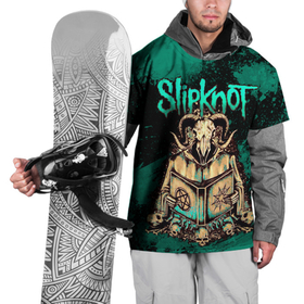 Накидка на куртку 3D с принтом Slipknot  баран , 100% полиэстер |  | Тематика изображения на принте: 
