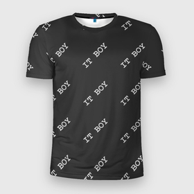 Мужская футболка 3D Slim с принтом Программисты   IT BOY в Екатеринбурге, 100% полиэстер с улучшенными характеристиками | приталенный силуэт, круглая горловина, широкие плечи, сужается к линии бедра | Тематика изображения на принте: 