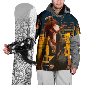 Накидка на куртку 3D с принтом Макима    chainsaw man в Санкт-Петербурге, 100% полиэстер |  | Тематика изображения на принте: 
