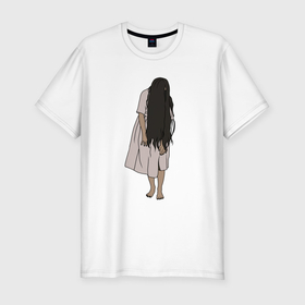 Мужская футболка хлопок Slim с принтом Призрак   девочка из звонка в Тюмени, 92% хлопок, 8% лайкра | приталенный силуэт, круглый вырез ворота, длина до линии бедра, короткий рукав | 