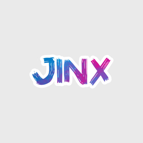 Наклейка с принтом Jinx Джинкс из Аркейн в Новосибирске,  |  | 