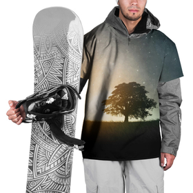 Накидка на куртку 3D с принтом Раскидистое дерево на фоне звёздного неба в Тюмени, 100% полиэстер |  | Тематика изображения на принте: 