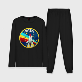 Мужская пижама хлопок (с лонгсливом) с принтом NASA   emblem   USA в Петрозаводске,  |  | 