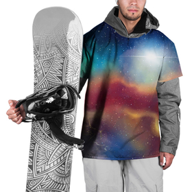 Накидка на куртку 3D с принтом Многогранное космическое пространство   яркая звезда в Екатеринбурге, 100% полиэстер |  | Тематика изображения на принте: 