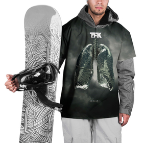 Накидка на куртку 3D с принтом Exhale   Thousand Foot Krutch в Тюмени, 100% полиэстер |  | 