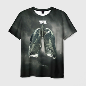 Мужская футболка 3D с принтом Exhale   Thousand Foot Krutch в Кировске, 100% полиэфир | прямой крой, круглый вырез горловины, длина до линии бедер | 