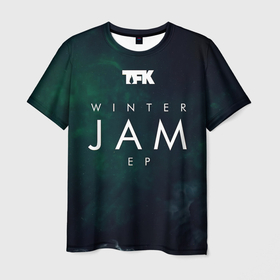Мужская футболка 3D с принтом Winter Jam EP   Thousand Foot Krutch в Кировске, 100% полиэфир | прямой крой, круглый вырез горловины, длина до линии бедер | 