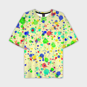 Мужская футболка OVERSIZE 3D с принтом Абстракция яркие краски в Тюмени,  |  | 