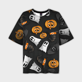 Мужская футболка OVERSIZE 3D с принтом Halloween 31 окт. в Тюмени,  |  | 