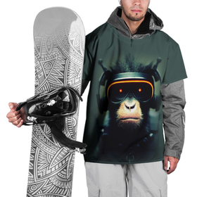 Накидка на куртку 3D с принтом Кибер обезьяна в Екатеринбурге, 100% полиэстер |  | 
