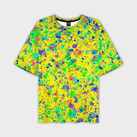 Мужская футболка OVERSIZE 3D с принтом Абстракция яркие художественные краски в Тюмени,  |  | 