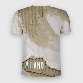 Мужская футболка 3D Slim с принтом Рваный гофрированный картон   Milano в Тюмени, 100% полиэстер с улучшенными характеристиками | приталенный силуэт, круглая горловина, широкие плечи, сужается к линии бедра | 
