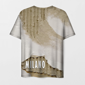 Мужская футболка 3D с принтом Рваный гофрированный картон   Milano в Тюмени, 100% полиэфир | прямой крой, круглый вырез горловины, длина до линии бедер | Тематика изображения на принте: 
