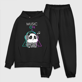 Мужской костюм хлопок OVERSIZE с принтом Пандёныш в наушниках слушает музон   симпатяга в городе Новоалтайск,  |  | 