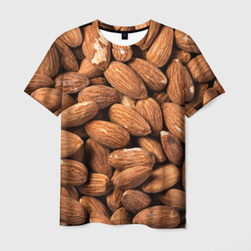 Мужская футболка 3D с принтом Миндальные орешки в Петрозаводске, 100% полиэфир | прямой крой, круглый вырез горловины, длина до линии бедер | Тематика изображения на принте: 