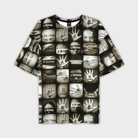Мужская футболка OVERSIZE 3D с принтом TFK Be the change   Remixes в Санкт-Петербурге,  |  | Тематика изображения на принте: 