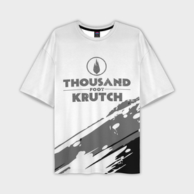 Мужская футболка OVERSIZE 3D с принтом Thousand Foot Krutch логотип в Курске,  |  | Тематика изображения на принте: 