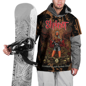 Накидка на куртку 3D с принтом Slipknot satan girl в Новосибирске, 100% полиэстер |  | 