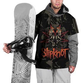 Накидка на куртку 3D с принтом Slipknot dark satan в Новосибирске, 100% полиэстер |  | 