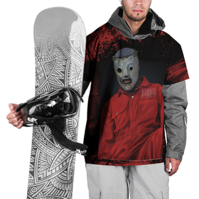 Накидка на куртку 3D с принтом Slipknot red  black в Курске, 100% полиэстер |  | 