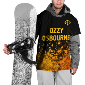 Накидка на куртку 3D с принтом Ozzy Osbourne   gold gradient: символ сверху в Белгороде, 100% полиэстер |  | Тематика изображения на принте: 