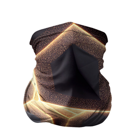 Бандана-труба 3D с принтом Сотовая лава в Санкт-Петербурге, 100% полиэстер, ткань с особыми свойствами — Activecool | плотность 150‒180 г/м2; хорошо тянется, но сохраняет форму | 