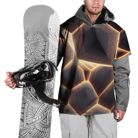 Накидка на куртку 3D с принтом Сотовая лава в Санкт-Петербурге, 100% полиэстер |  | 