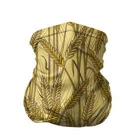Бандана-труба 3D с принтом Винтажные колоски пшеницы в Кировске, 100% полиэстер, ткань с особыми свойствами — Activecool | плотность 150‒180 г/м2; хорошо тянется, но сохраняет форму | 