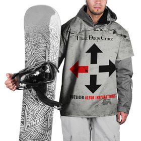 Накидка на куртку 3D с принтом Outsider Album Inspirations   Three Days Grace в Курске, 100% полиэстер |  | Тематика изображения на принте: 