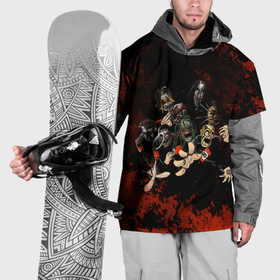 Накидка на куртку 3D с принтом Slipknot   art в Новосибирске, 100% полиэстер |  | Тематика изображения на принте: 