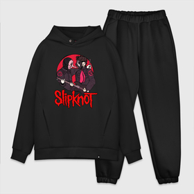 Мужской костюм хлопок OVERSIZE с принтом Slipknot  rock в Новосибирске,  |  | 