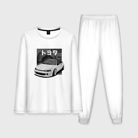 Мужская пижама хлопок (с лонгсливом) с принтом Toyota Sera JDM Retro Design ,  |  | 