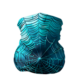 Бандана-труба 3D с принтом Halloween паутина в Тюмени, 100% полиэстер, ткань с особыми свойствами — Activecool | плотность 150‒180 г/м2; хорошо тянется, но сохраняет форму | 