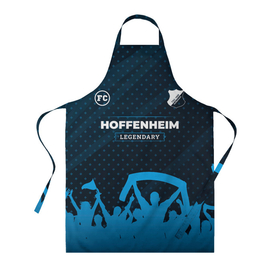 Фартук 3D с принтом Hoffenheim legendary форма фанатов в Курске, 100% полиэстер | общий размер — 65 х 85 см, ширина нагрудника — 26 см, горловина — 53 см, длина завязок — 54 см, общий обхват в поясе — 173 см. Принт на завязках и на горловине наносится с двух сторон, на основной части фартука — только с внешней стороны | 