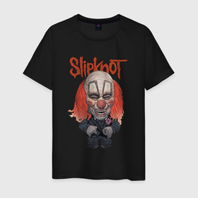 Мужская футболка хлопок с принтом Slipknot  art , 100% хлопок | прямой крой, круглый вырез горловины, длина до линии бедер, слегка спущенное плечо. | 