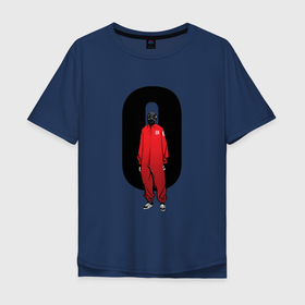 Мужская футболка хлопок Oversize с принтом Slipknot   ноль в Санкт-Петербурге, 100% хлопок | свободный крой, круглый ворот, “спинка” длиннее передней части | Тематика изображения на принте: 