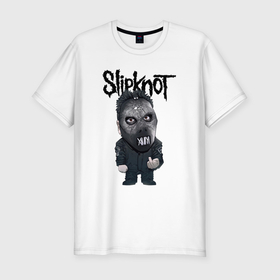 Мужская футболка хлопок Slim с принтом Седьмой Slipknot в Курске, 92% хлопок, 8% лайкра | приталенный силуэт, круглый вырез ворота, длина до линии бедра, короткий рукав | 